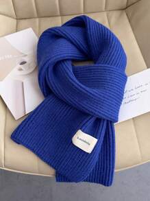 1 件女士时尚围巾，韩式柔软针织围巾，秋冬季百搭保暖围脖，男女通用，咖啡色，户外旅行，日常使用，礼物 - 彩色 - 查看 11