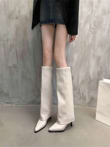 Pointed Toe High Heel Over The Knee Boots Women, Thick Heel Riding Boots, Spring Autumn Winter Sexy Boot
