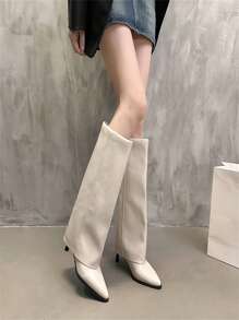 Pointed Toe High Heel Over The Knee Boots Women, Thick Heel Riding Boots, Spring Autumn Winter Sexy Boot