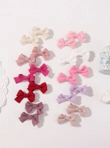 bilicaca 10/20 件全包布婴儿发夹，可爱甜美婴儿发饰，轻柔保护婴儿头发爱情人节 - 彩色 - 查看 3