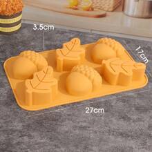 1 件南瓜硅胶模具，万圣节丰收 3D 软糖模具，适用于 DIY 布丁巧克力糖果甜点软糖手工皂香薰蜡烛石膏聚合物粘土、烘焙用具、蛋糕装饰用品、烘焙用品、厨房用品 - 多重規格 - 查看 9