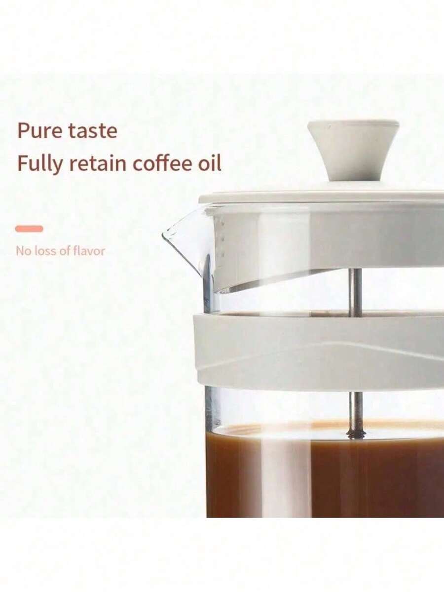 Portable Manual French Presses Pot Coffee Maker Hand Filter Pot Glass