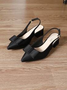 Nouvelles Escarpins Noires Pour Femmes à Talon Haut, Talon Épais, Bout Pointu, Style Mary Jane, Talon Moyen, Chaussures D'été Pour La Saint-Valentin