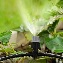 1 Set Adjustable Plastic Drip Irrigation Kit With Universal Connectors - Misting Nozzle System, For Home Garden Yard Misting Micro Drip Cooling, Manual Operation, No Batteries Needed For Garden Watering, With Plant Flower Plastic Mist Nozzles, Drip Emitters, Patio Succulents Sprinklers, Shower Heads - Multicolor - View 4