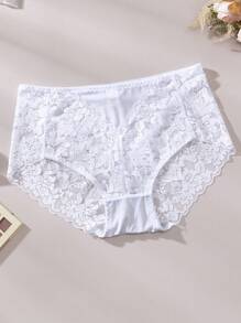FOVTY 3pcs Plus Size Back To School Lace Sexy Panties For Women - Multicolor - View 4