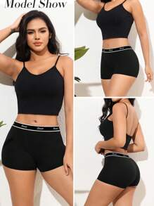 5条装女士舒适简约缎面蝴蝶结低腰平角内裤，适合日常穿着、运动和休闲。