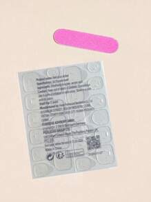 24 件法式方形短假指甲，粉色，带可爱蝴蝶结设计，适合派对、舞会和日常佩戴，甜美简约女士美甲套装，全覆盖，可拆卸按压指甲，美甲用品 - 粉色 - 查看 4