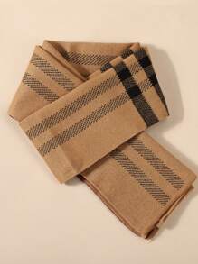 1pc Kids Soft Striped Scarf, Suitable For Daily Wear