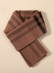 1pc Kids Soft Striped Scarf, Suitable For Daily Wear