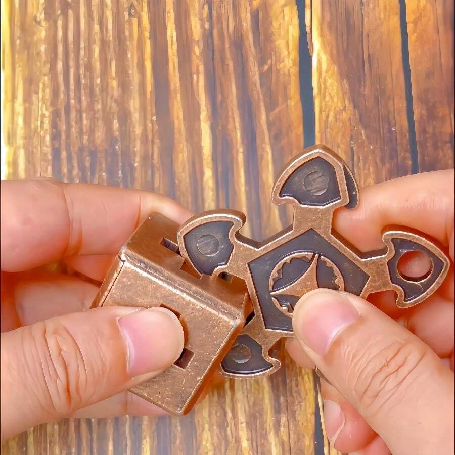 Mental Metal Unlock Games Gear Lock Unlock Games, Portable Cast Iron