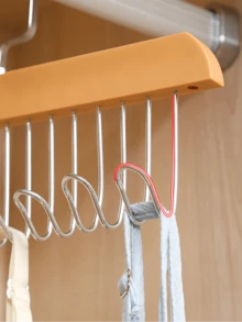 1 Giá treo quần áo bằng gỗ, Giá treo quần áo bằng gỗ đa năng để đựng áo ngực, áo ba lỗ, phụ kiện, trưng bày quần áo - Nhiều màu - Xem 8