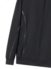 2pcs/Set Men's Casual Sports Suit, Jacket And Pants, Spring/Autumn