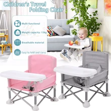 NetHong Baby Chair Foldable Infant Feeding Toddler Table Chair Portable Seat - Pink - View 9