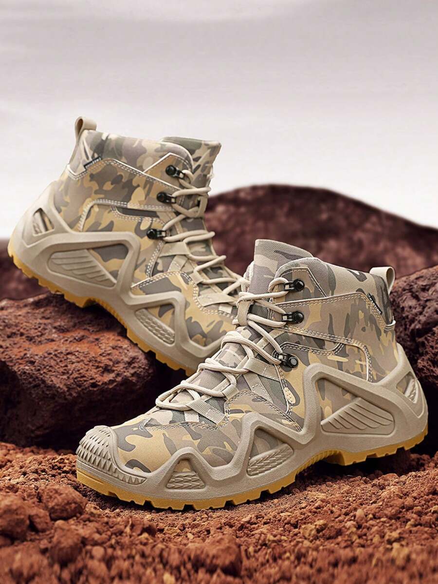 Plus Size Men's Outdoor Hiking Boots, New Autumn/Winter Thick Sole Anti