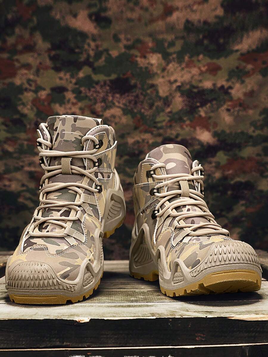 Plus Size Men's Outdoor Hiking Boots, New Autumn/Winter Thick Sole Anti