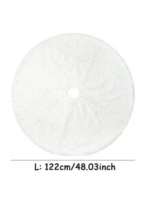 Saia para árvore de Natal branca, 78/90/122 cm, macia e felpuda, ideal para decoração de Natal em 2024. Ótima opção de presente para decoração de Natal, aniversários, quartos e ambientes. Decoração natalina de inverno. Presente perfeito para a casa. - Branco - Ver 11