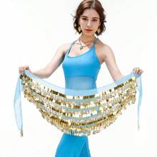 288 Coins 5 Layers Of Copper Gong Belt Belly Dance Costume Belt Wrap Belt Belly Dance Belt