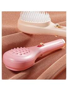 防静电伸缩防缠结按摩发刷，方便头皮按摩和头发丰盈发刷，便携且易于在家使用 - 彩色 - 查看 8