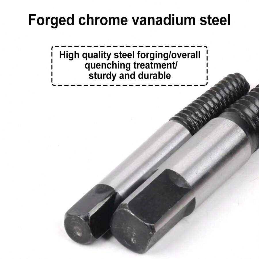 6pcs/Set Thread Extractor Tool Kit, Hand Tap Disassembler, Reverse