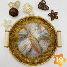 Large Clouds, A Ball Of 100 Grams, Length 350 Meters, Gradient Wool Mohai, Rainbow Segment Dyed Medium Thick Thread, DIY Hand-Woven Wool, Hook Scarf, Clothes And Hats