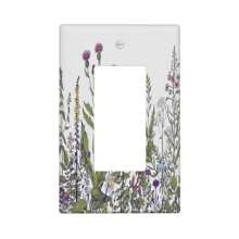 Tấm ốp tường hoa dại nhiều màu sắc cổ điển trang trí công tắc đèn, tấm ốp tường, nắp ổ cắm - Hoa dại đầy màu sắc cổ điển - Xem 14