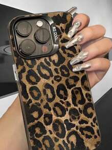 动物 1 件黑金豹纹图案个性化镜头保护手机壳适用于 iPhone11 12 13 14 15 16promax 防水防震防摔防刮 - 彩色 - 查看 3