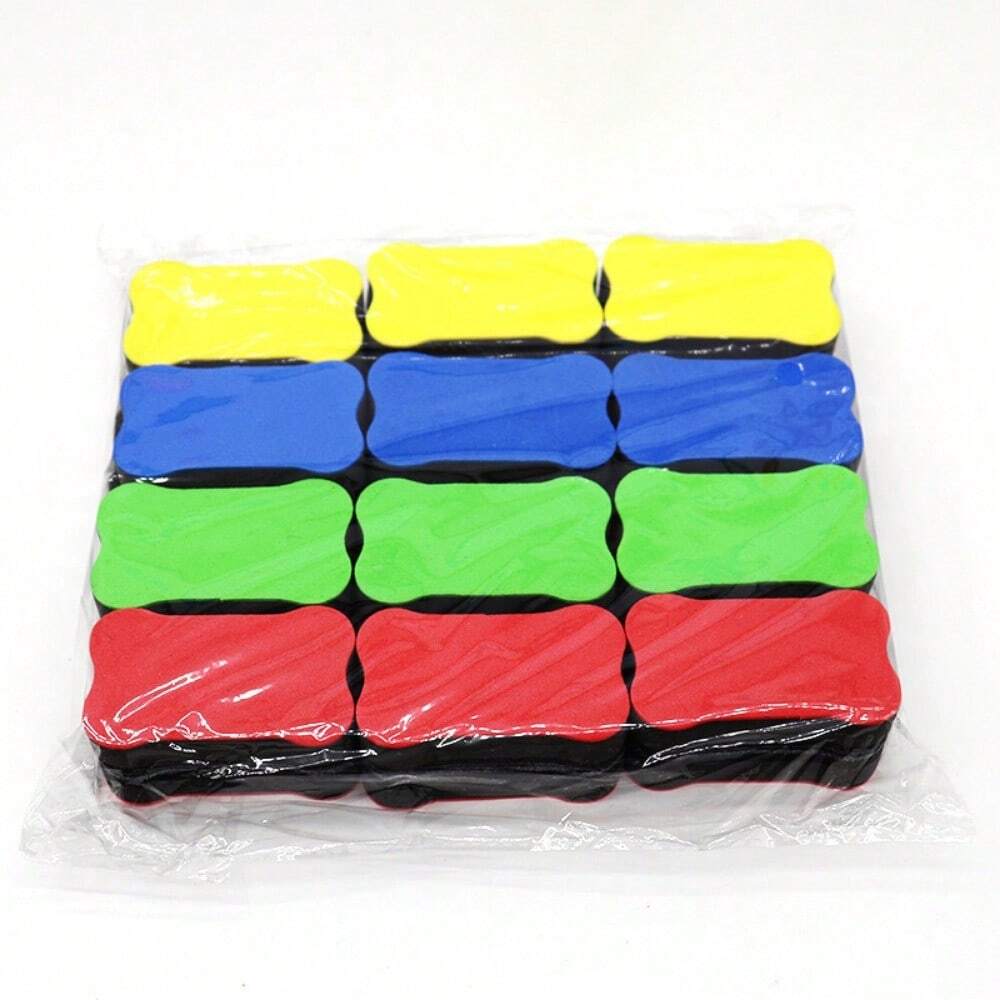 6pcs Random BoneShaped EVA Sponge Erasers Whiteboard