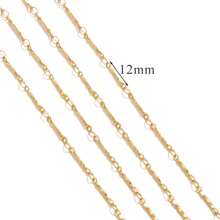 1 m Chaîne de bijoux style Ins en acier inoxydable 304 plaqué or 18 carats. Accessoires de bijouterie DIY pour bracelets et colliers