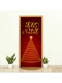 Christmas Decoration Door Cover Sublimated Fabric 0.85x2.10 - FCP-226 - View 1