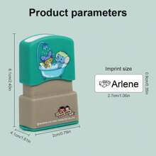 1PC Custom Name Stamp, Custom Name Stamp For Clothing, Custom Name Stamp For Students To Identify Personal Daily Necessities Such As Clothes, Socks, Bed Sheets, Waterproof And Washable Handwritten Signature Stamp Back To School,Back To School,School Supplies