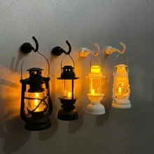 2pcs/8pcs Set Refrigerator Magnets, Illuminated Fridge Sticker, Vintage Oil Lamp Decor, Cartoon Decor, Kitchen Decor, Home Decor - Multicolor - View 1