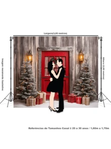 3D Sublimated Fabric Photographic Background Christmas 3.00X2.50 Horizontal - FFG-1034 - 查看 5