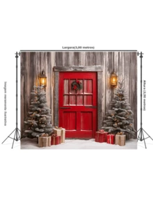 3D Sublimated Fabric Photographic Background Christmas 3.00X2.50 Horizontal - FFG-1034 - 查看 2