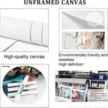 1 Bức Tranh Vải Không Khung Rừng Bạch Dương Xanh Lá Cây Trang Trí Nghệ Thuật Treo Tường Thiên Nhiên Thực Vật Động Vật Hoang Dã Cây Cảnh Nghệ Thuật Trang Trí Nhà Phòng Khách Phòng Ngủ Văn Phòng Trang Trí Tường Nghệ Thuật Treo Tường - Nhiều màu - Xem 6