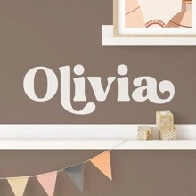 Boho Personalized Name Wall Decal, Custom Baby Name Wall Sticker, Kids Name Wall Decal, Nursery Decor, Boho Nursery Decor, Valentine's Day, Valentine's Day Decor Gifts Birthday Graduation