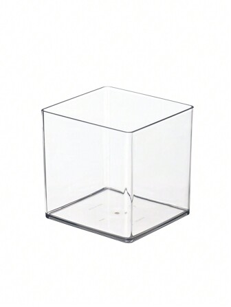 Plastic Square Transparent Flower Vase, High Transparency Imitation Glass Fresh Flower Bucket, Flower Store Vase, Hydroponics Large Flower Vase, Aquatic Plants, Acrylic Flower Vase Gifts Birthday Graduation Home Decor Room Decor Glass Vase