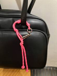 Colorful Braided Rope Creative Bag Charm Couple Bracelet Anklet Bag Accessories Multipurpose DIY Nylon Cord Fashion Car Keychain For Young Men Women College Students Christmas Gifts Gift Thanksgiving