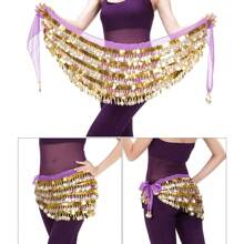 288 Coins 5 Layers Of Copper Gong Belt Belly Dance Costume Belt Wrap Belt Belly Dance Belt