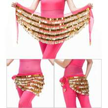 288 Coins 5 Layers Of Copper Gong Belt Belly Dance Costume Belt Wrap Belt Belly Dance Belt