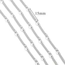 1 m Chaîne de bijoux style Ins en acier inoxydable 304 plaqué or 18 carats. Accessoires de bijouterie DIY pour bracelets et colliers
