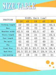 年轻男孩卡通印花保暖连帽运动衫和运动裤套装 - 寶藍色 - 查看 9