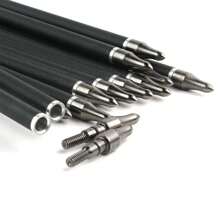 12Pcs 32" Carbon Archery Arrows, Shaft Spine 500 With Removable Tips, Hunting And Target Practice Arrows For Both Compound Bow And Recurve Bow - 1 - View 8