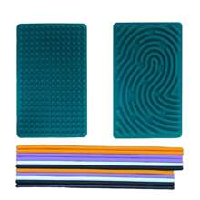 Tablero de actividad sensorial Puzzle infantil Tablero de actividad sensorial de silicona Juguete antiestrés (Algunos accesorios vienen en colores y estilos aleatorios)