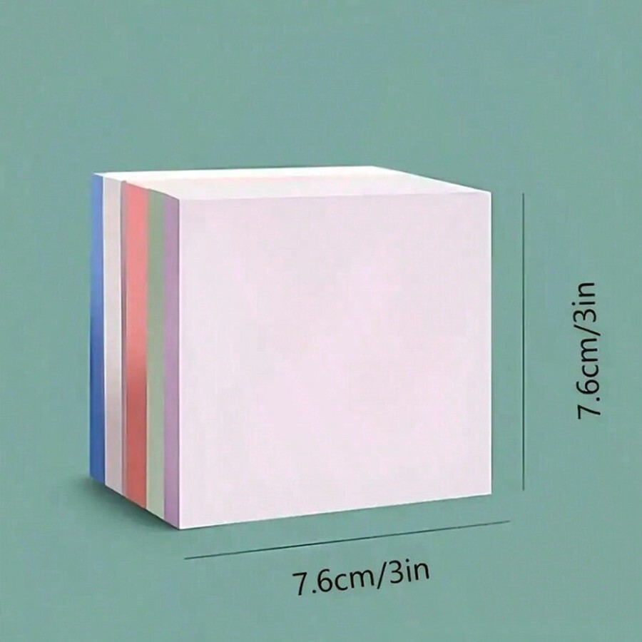 1pc 200 Sheets Colorful Memo Pad, 4 Colors Portable SelfAdhesive Notes