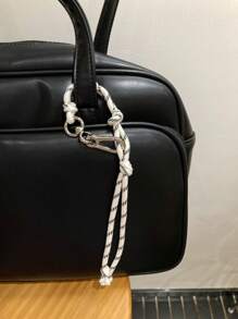 Colorful Braided Rope Creative Bag Charm Couple Bracelet Anklet Bag Accessories Multipurpose DIY Nylon Cord Fashion Car Keychain For Young Men Women College Students Christmas Gifts Gift Thanksgiving