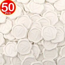 CYFUN DESIGN 25Pcs/30Pcs/50Pcs Heart/Flower Branch Pattern Wax Seal Stickers, Envelope Seal Stickers, Envelope Seal Self-Adhesive Gold Stickers For Wedding Party Birthday Gift Back To School