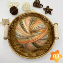 Large Clouds, A Ball Of 100 Grams, Length 350 Meters, Gradient Wool Mohai, Rainbow Segment Dyed Medium Thick Thread, DIY Hand-Woven Wool, Hook Scarf, Clothes And Hats