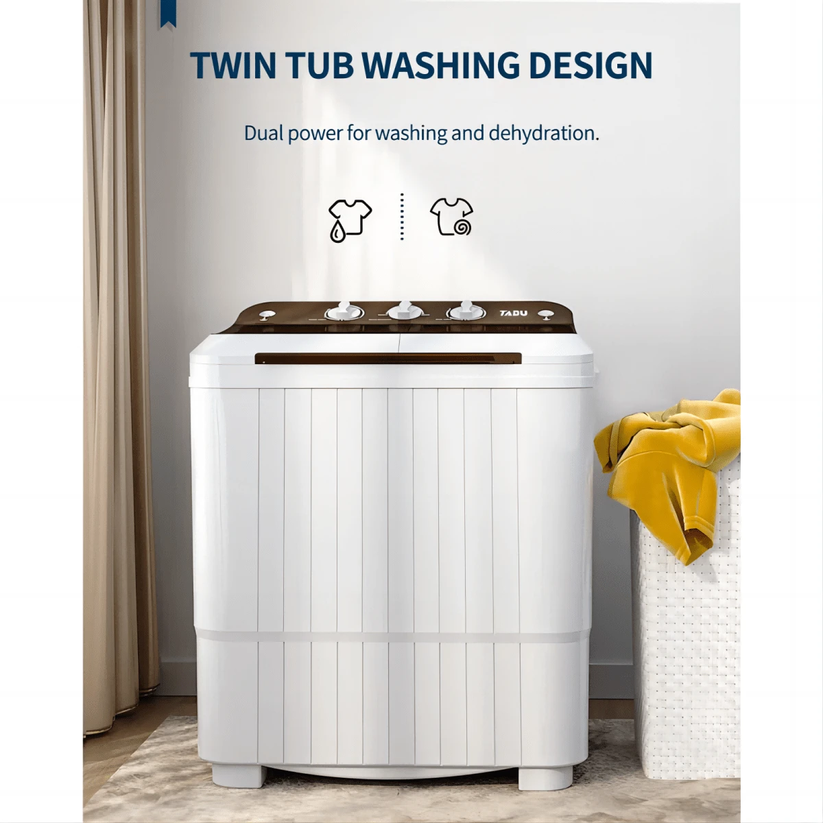 TABU 16.5 Cu. Ft. High Efficiency Portable Washer & Dryer Combo In