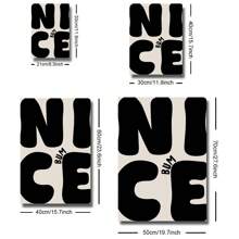 1pc Unframed Nice Bum Bathroom Decor Funny Art Poster Typography Minimalist Painting Canvas Print Wall Picture Ideal Gift For Dorm,Apartment,Restroom,Modern Home Decoration