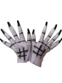 1pair Halloween Performance Props COS Costume Accessories Horror Ghost Party Trick Wolf Claw Gloves - Multicolor - View 8